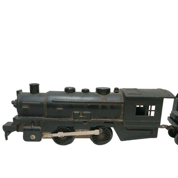 Marx Wind-up Toy Train "O" Gauge & BWM Coal Hopper Vintage NO KEY - Picture 5 of 13